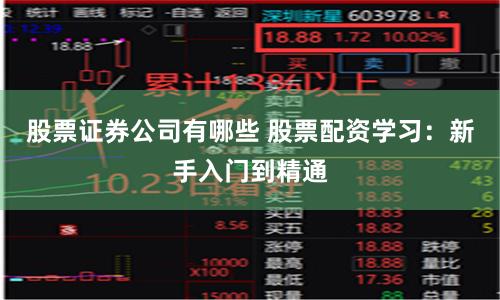 股票证券公司有哪些 股票配资学习:新手入门到精通