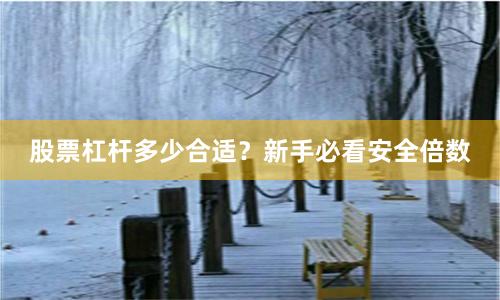 股票杠杆多少合适?新手必看安全倍数